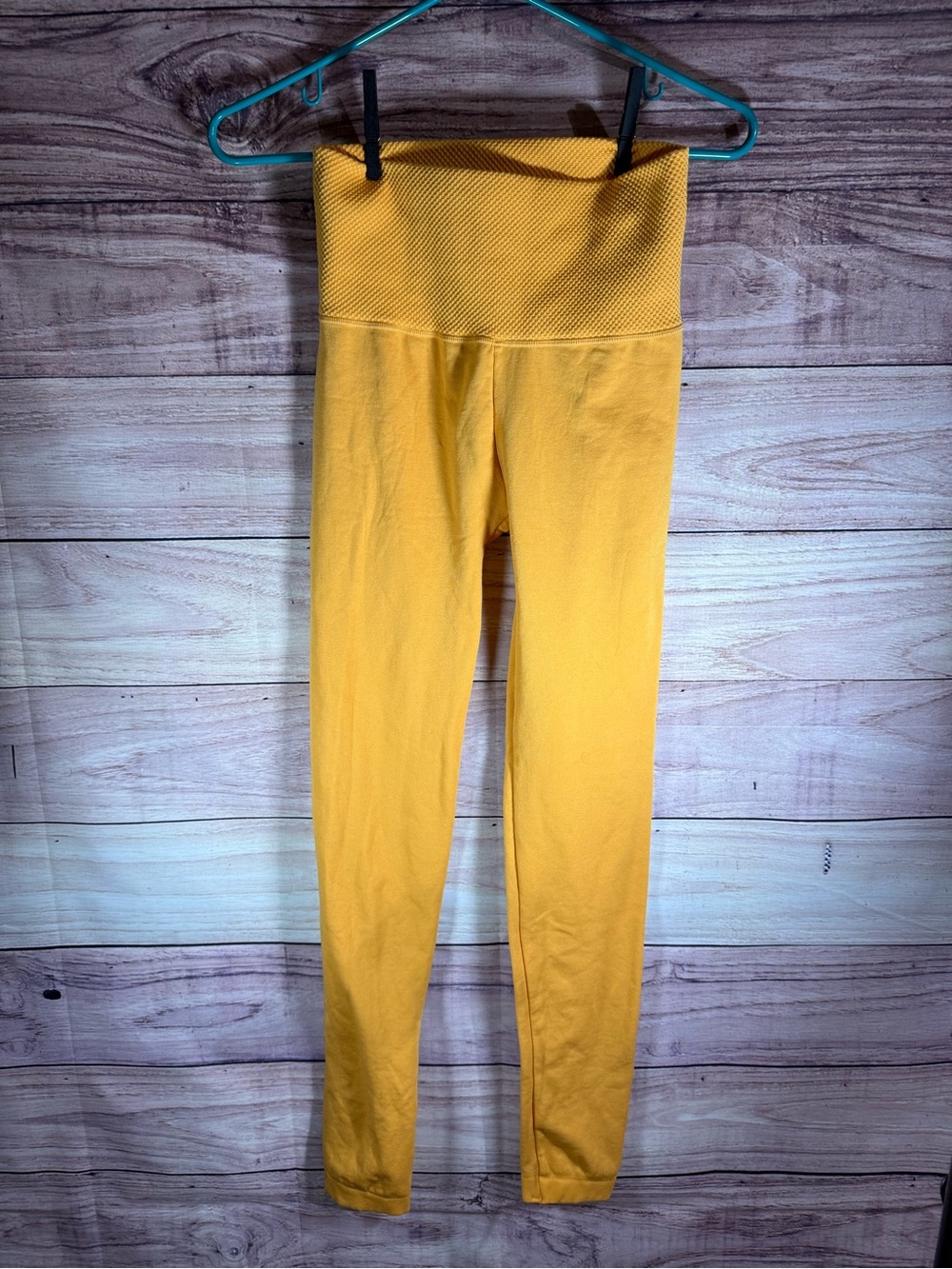 Zenana Outfitters Mustard Yellow High-Waist Leggings NP-5670AB Women L/XL